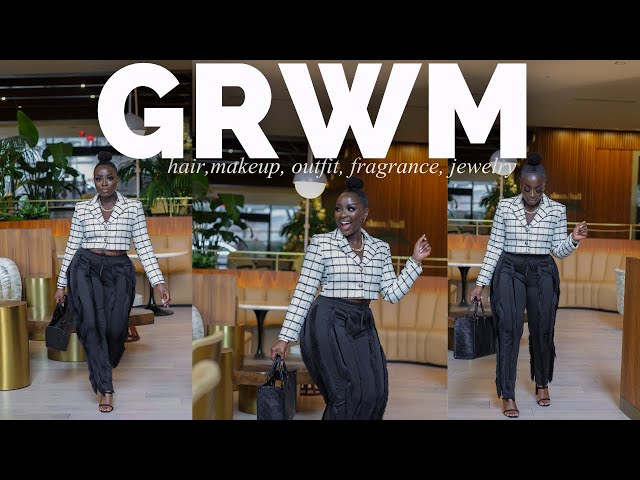 FULL GRWM: Hair, Detailed MAKEUP TUTORIAL FOR BEGINNERS - Outfit, Fragrance, Jewelry | menaadubea