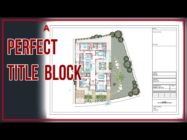 How to Draw a Professional  Title Block in AutoCAD | Easiest Layout Method!