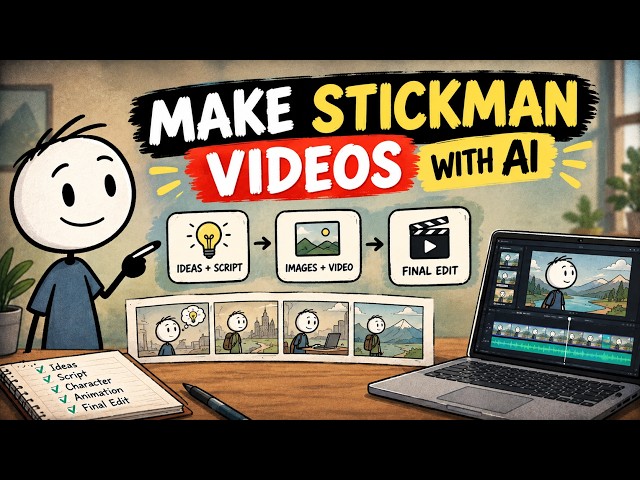 How to Create AI Stickman Explainer Videos with Claude, Flow & CapCut
