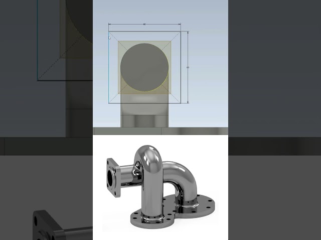 CAD Modelling Piping and Flange Equipment #engineering #mechanic #science