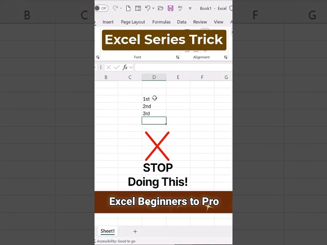 99% People Don't Know This Excel Shortcut 🚀 | Excel Pro Tips #shorts #excel