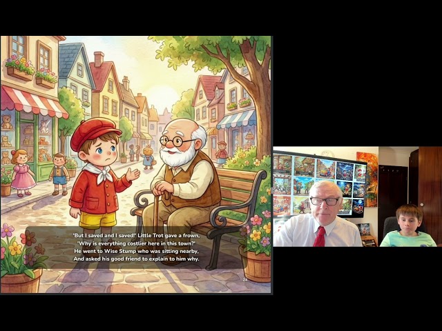 Story Time: I Read Little Trot Book 2: "Little Trot Discovers Inflation" to Clive Junior