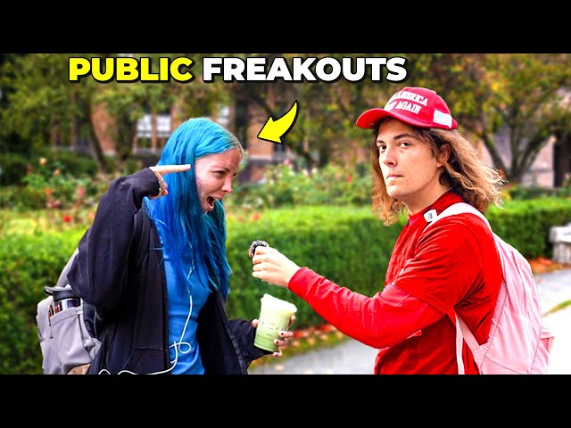 Liberals MELTDOWN on Trump Fan | Best Pranks of 2024