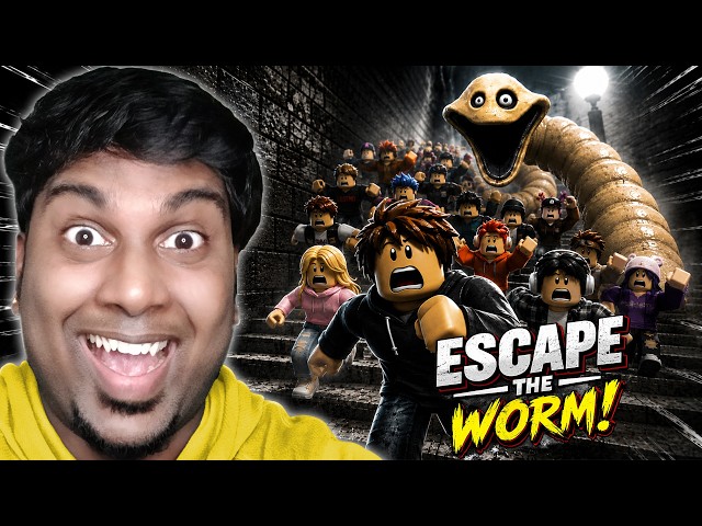 Climbing ROBLOX Scary Worm Tower with my Bokkals was Fun 😂