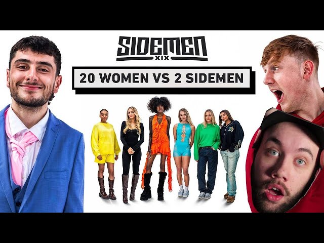 20 WOMEN VS 2 SIDEMEN ANGRY GINGE & DANNY AARONS EDITION REACTION!