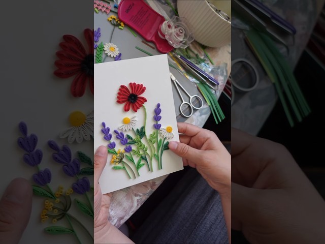 Pretty Paper Quilling Card