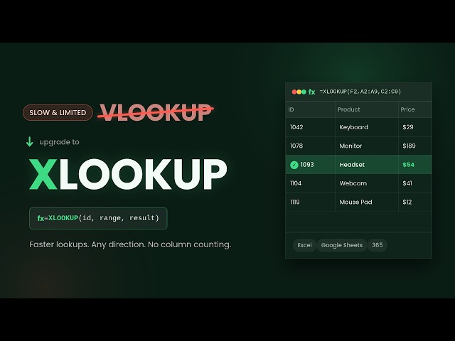 📊XLOOKUP: The VLOOKUP Alternative You Need to Know