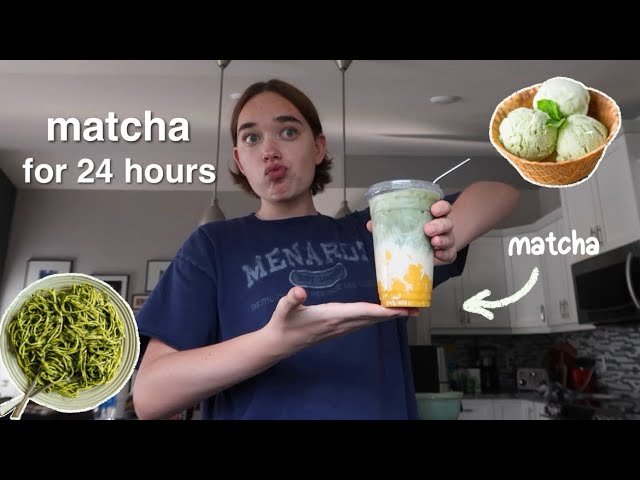 Eating ONLY MATCHA foods for 24 hours