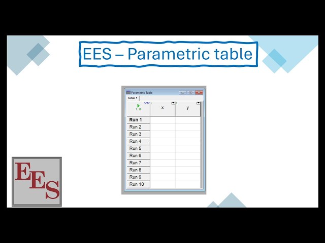 EES Parametric Table Explained ⚙️📊 | From Basics to Real Engineering Examples شرح