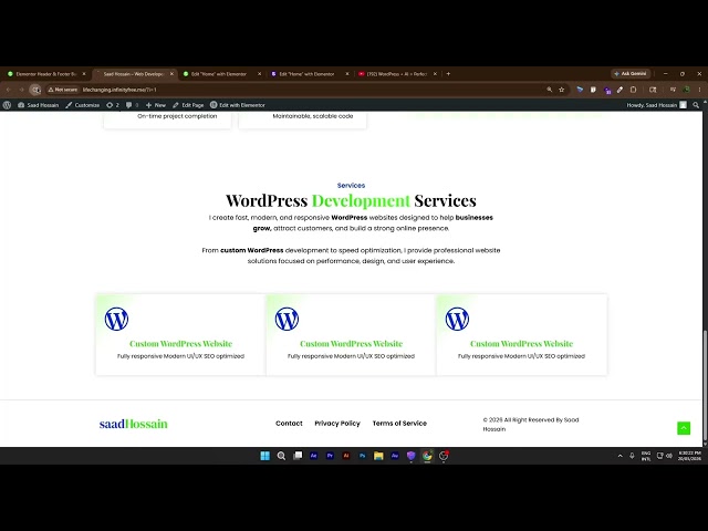 Elementor 3 Service Box Icon Change | Services Section #Shorts