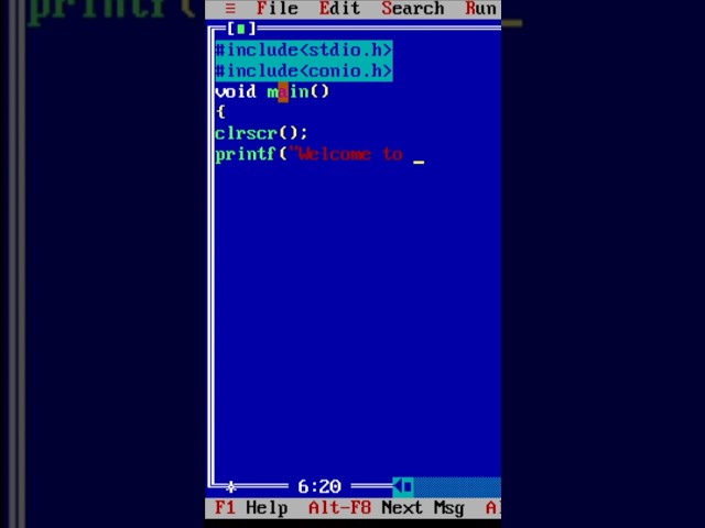 Turbo C/C++ Programming 1st tutorial for Beginners #coding #programming