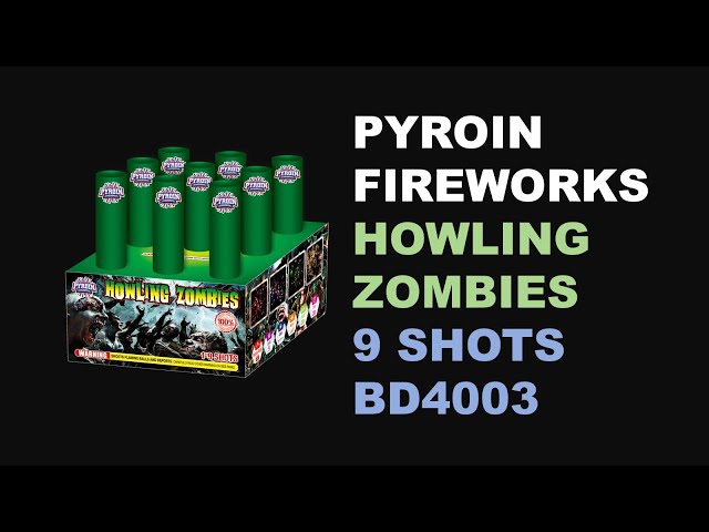 BD4003 HOWLING ZOMBIES 9SHOTS 200G CAKE MAKE THE NIGHT SKY BRIGHT