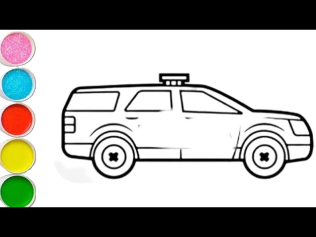 How To Draw a Cute  Car | Easy Step By Step Tutorial