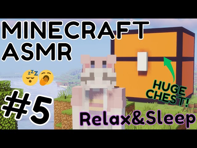 Cozy Minecraft Gameplay ASMR #5😴🥱Building a HUGE STORAGE (chest)! Part 2/2 #minecraft  #asmr  #cozy