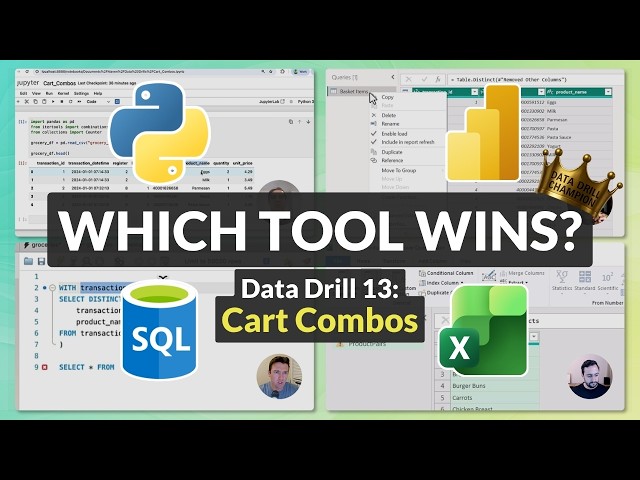 We Analyzed Grocery Store Data with 4 Different Tools | Excel vs Power BI vs SQL vs Python