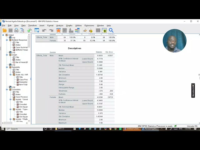 📊 STATISTICAL DATA ANALYSIS BY TUTOR NICHOLUS