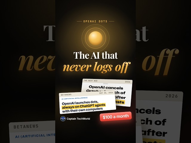 OpenAI Dots: The AI That Never Logs Off #shorts