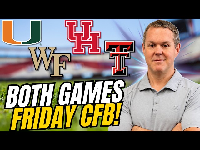 Miami vs Wake Forest & Houston vs Texas Tech Picks | Steve Merril