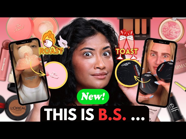 BRUTALLY HONEST Review Full Face of NEW OVERHYPED Makeup (Worst Round Yet 🥴) July' 26 Roast or Toast