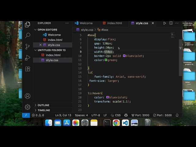 How to create a navbar in HTML and CSS