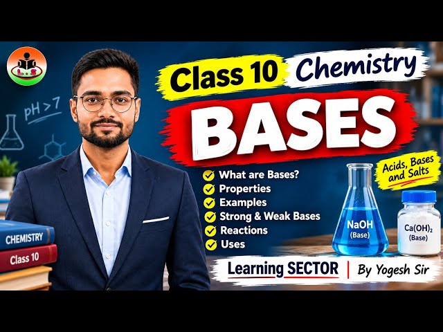 Bases | Class 10 Chemistry | Complete Concept & Explanation | Acids, Bases & Salts | Learning SECTOR
