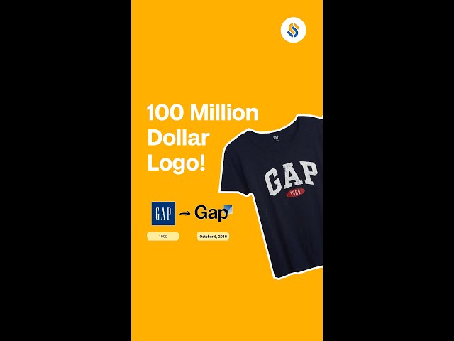 100 Million dollar logo GAP Marketing strategy #shorts