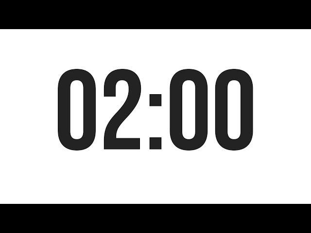 2 MINUTE TIMER - COUNTDOWN TIMER