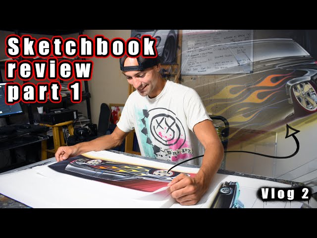 Sketchbook Review Part 1 || Looking at my previous Renderings & Drawings || Vlog 2