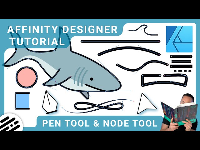 Affinity Designer Pen Tool and Node Tool Tutorial - Beginner to Advanced