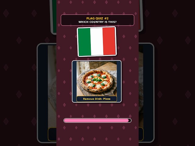 Guess the Country by its Flag and Food! Part 1 🚩🍜 #shorts