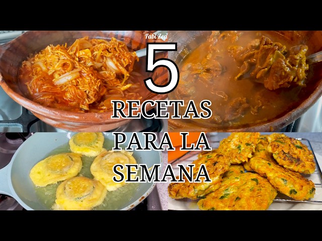 ✅5 RECETAS FACIL Y ECONÓMICAS 💸🍽️