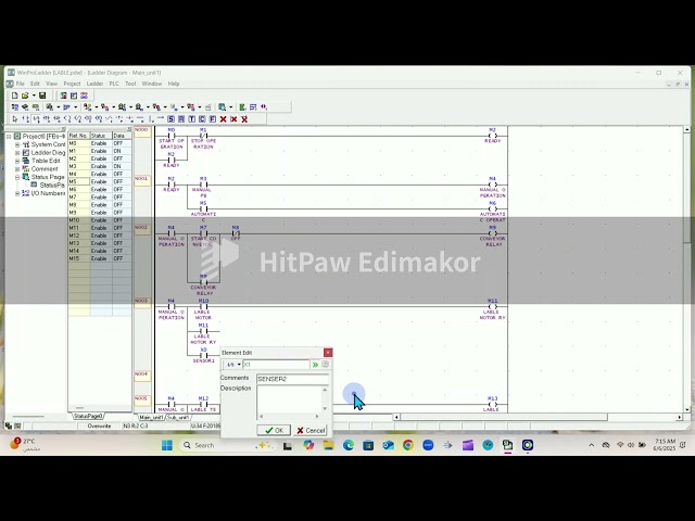 FATEK PLC WINPRO LADDER [ LABELING MACHINE LAST PART ] PROGRAMMING