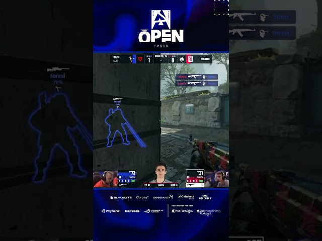Zont1x won an impossible 1v3 in the final moment #blast #Open #cs #cs2 #csgo