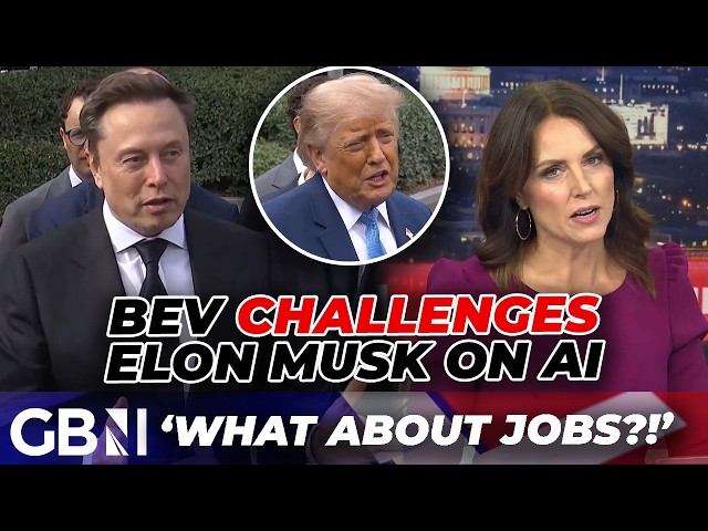 'What about jobs?!' | Bev Turner CONFRONTS Elon Musk on AI threat as Trump meets tech giants