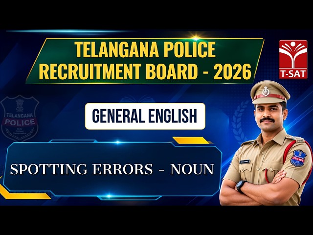 TGPRB - 2026 | General English - Spotting Errors - Noun | T-SAT