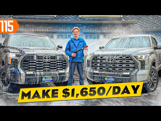 22 Year-Old Starts a $50K/Month Mobile Car Detailing Business