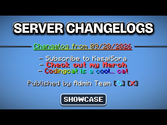 Add a Simple Integrated Changelog to a Minecraft Server