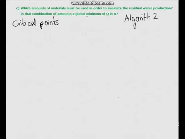 Optimisation Exercise 3 Mathematics for Business