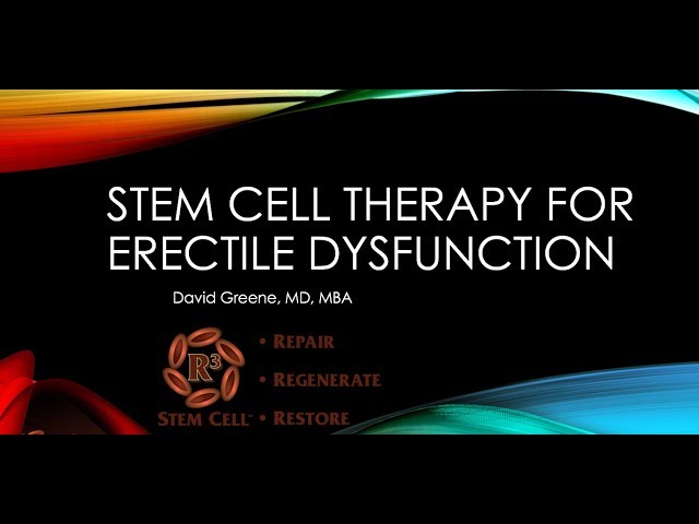 Stem Cell Therapy for Erectile Dysfunction