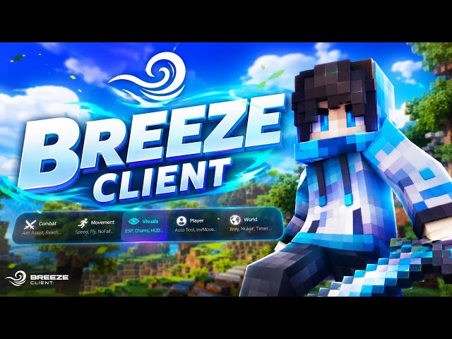 Breeze Client (1.21 - 1.21.11+) - Best Free Minecraft Hacked Client for PvP in 2026! | Java