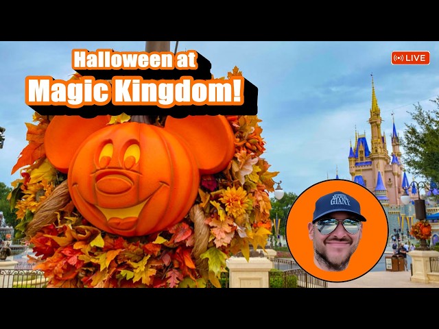 🔴 LIVE: Magic Kingdom! Halloween Party Day = EMPTY PARK & Resort Hopping Fort Wilderness Campground