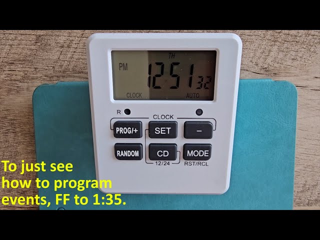 Utilitech LITESUN LTS-T30 1300 Digital Timer - Set Time, Program Events - Quick and Easy!