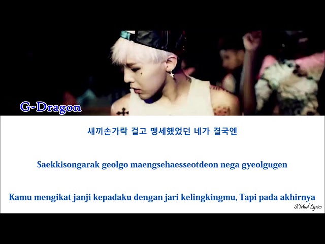 G-Dragon - Crooked [HAN-ROM-IND Color Code Lyrics]