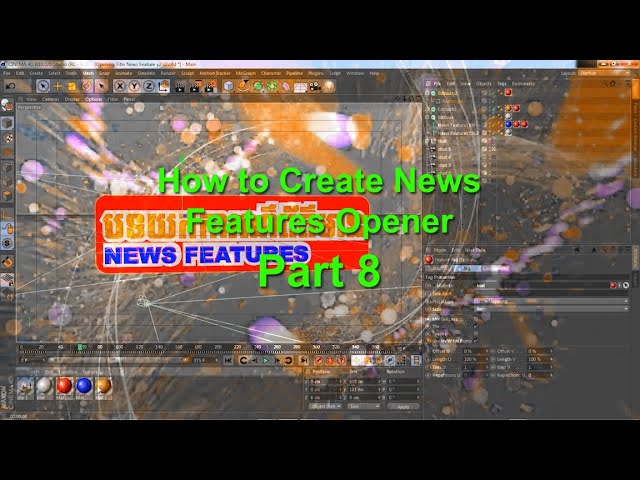 Maxon Cinema 4D How to Create News Features 8