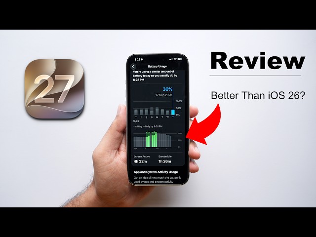 iOS 27 Review |  Don't Update Before Watching ! Battery, Performance etc. (HINDI)