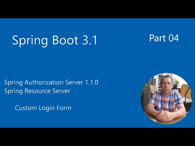 Spring Boot 3.1.0 - Authorization Server 1.1.0 - Custom Login Page