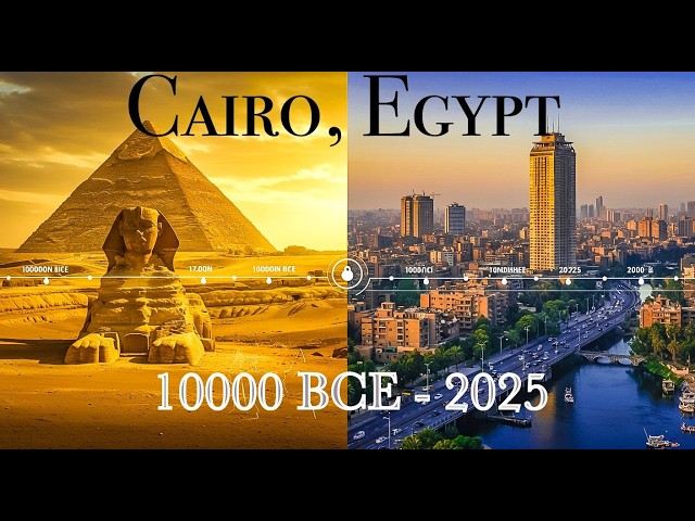 Cairo, Egypt -: - 4,000 BC vs 2025 AD (Complete AI Evolution)