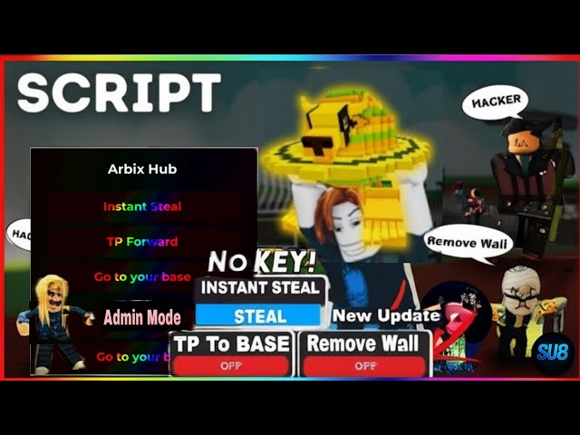 Steal a Brainrot Script GUI Hack | Instant Steal, Infinite Cash, Auto Lock Base + More!