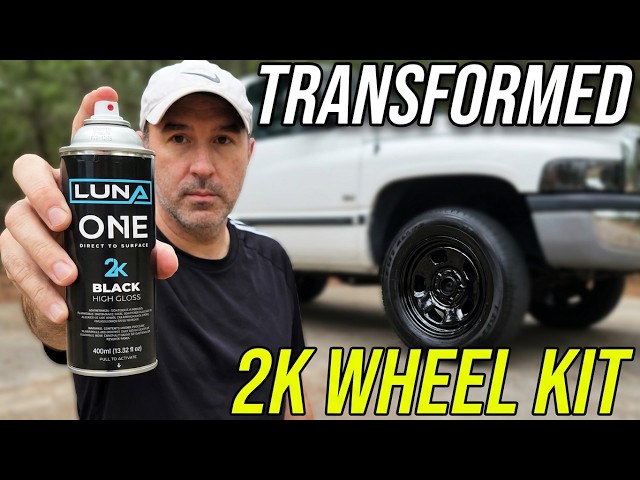 Painting the 1994 Dodge RAM Wheels Gloss Black – Luna One 2K Wheel Kit | OBS RAM Build Ep. 2