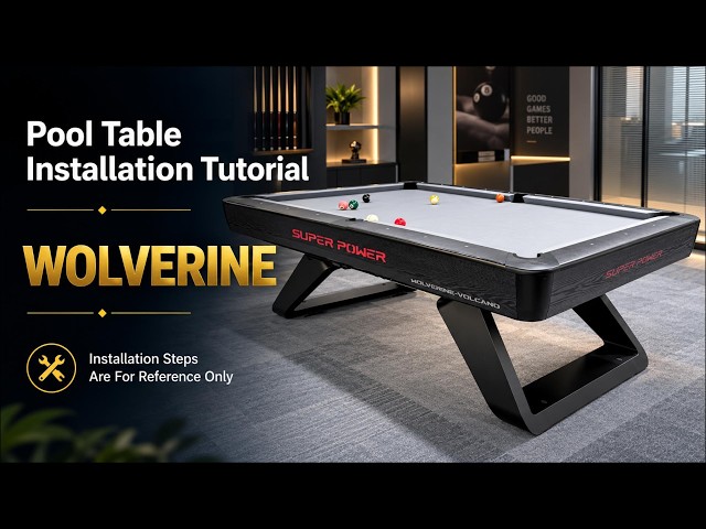 WOLVERINE Pool Table Installation Tutorial | Step-by-Step Assembly Guide | SUPER POWER